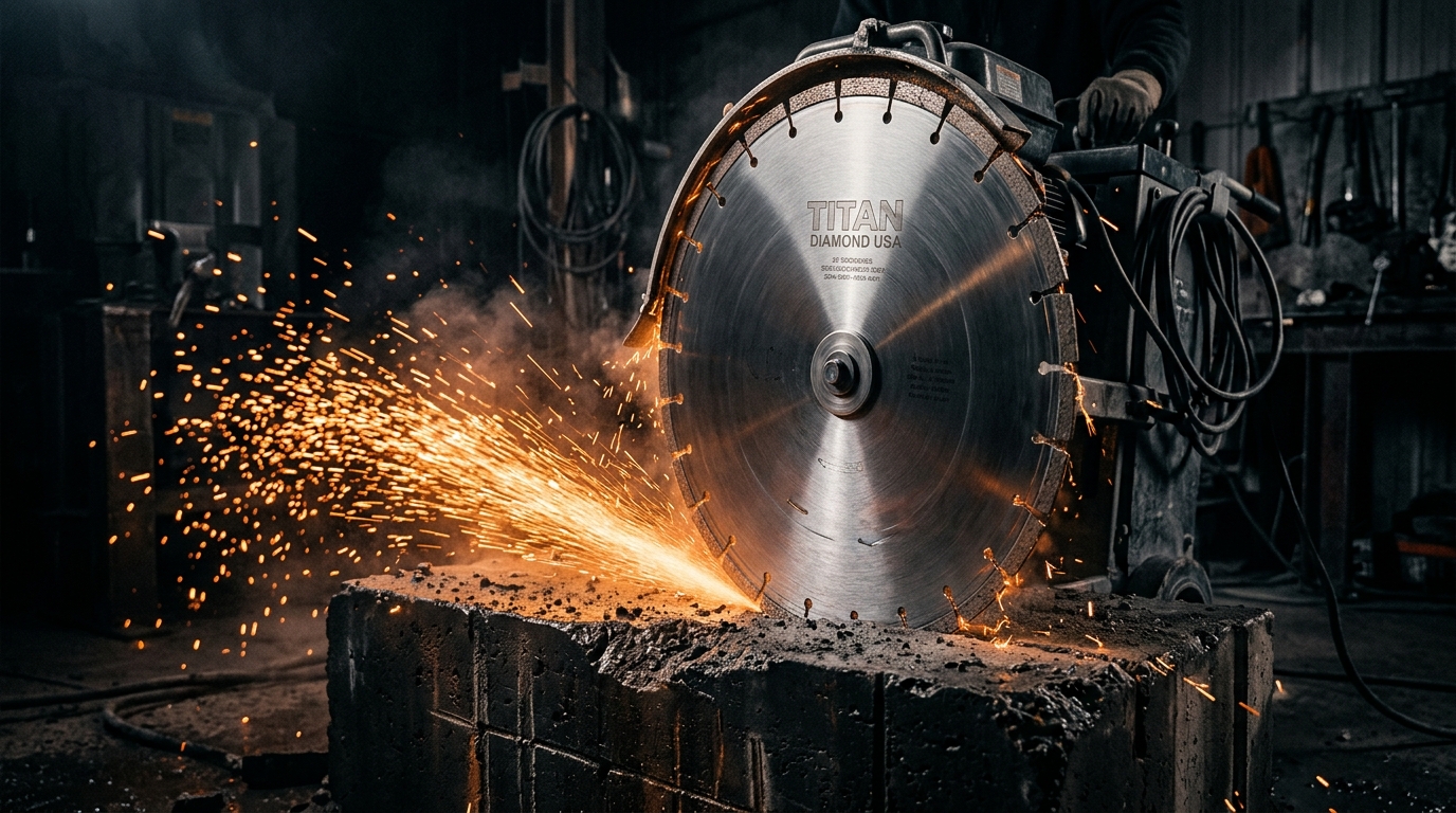 Titan Diamond Blade Sparks